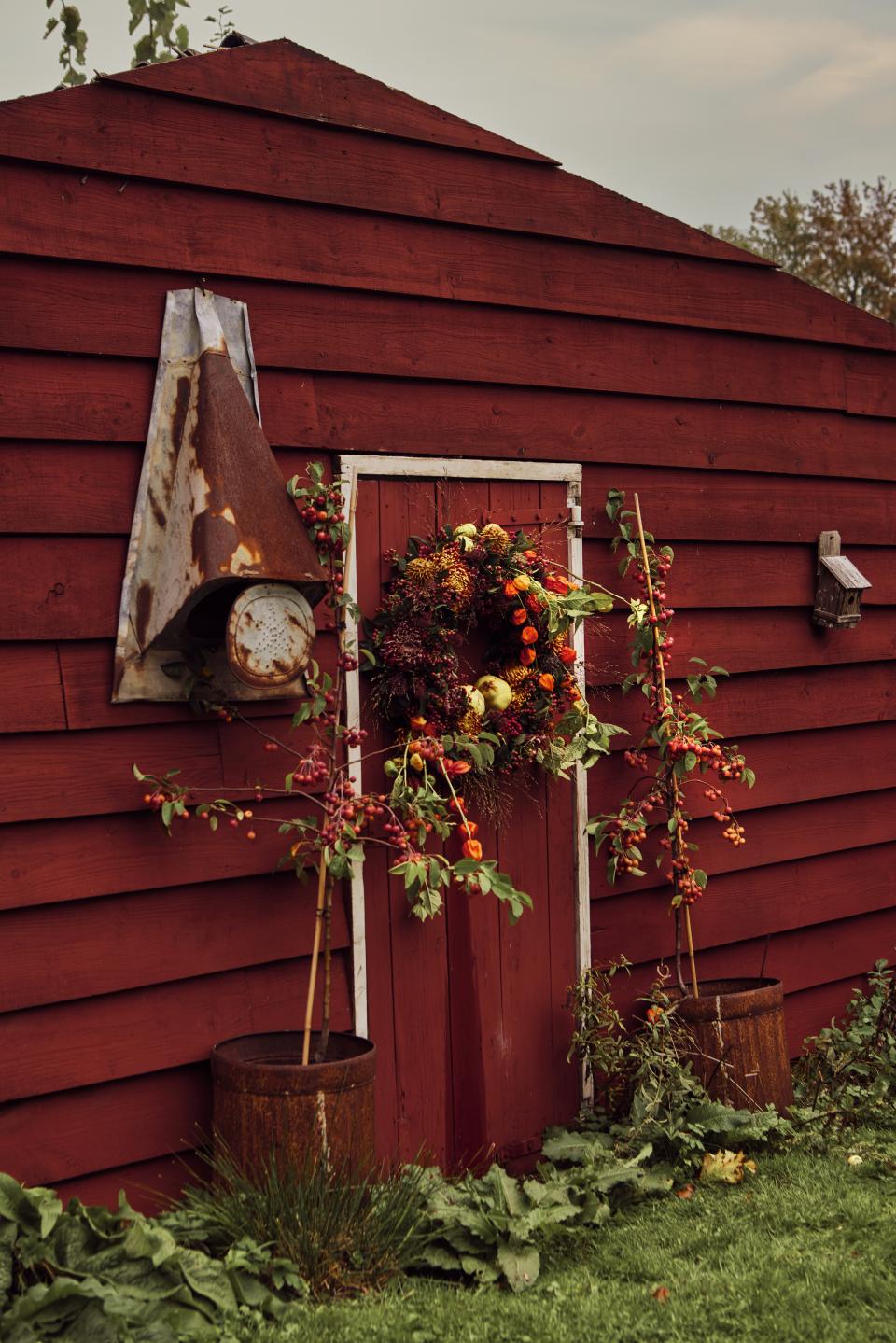 herfstkrans | bloemenkrans herfst | herfstplanten DIY