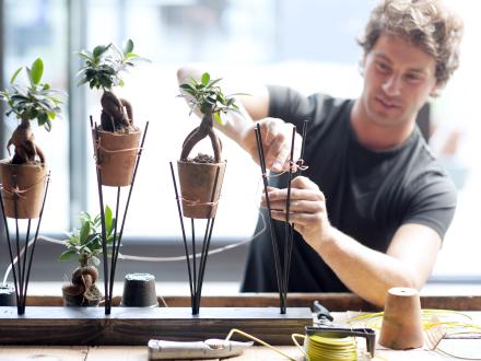 Stap 3 DIY stoere plantenhouder voor je Ficus Ginseng Mooiwatplantendoen.nl