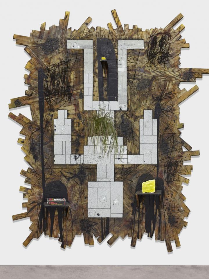 Rashid Johnson, Falling Man, 2015, Hauser &amp; Wirth, New York, 18th Street